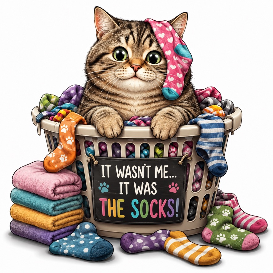 Cat The Socks